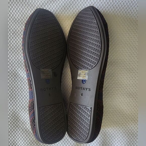 Rothy's Women's Flats in Blue, Purple, and Orange - Picture 7 of 12